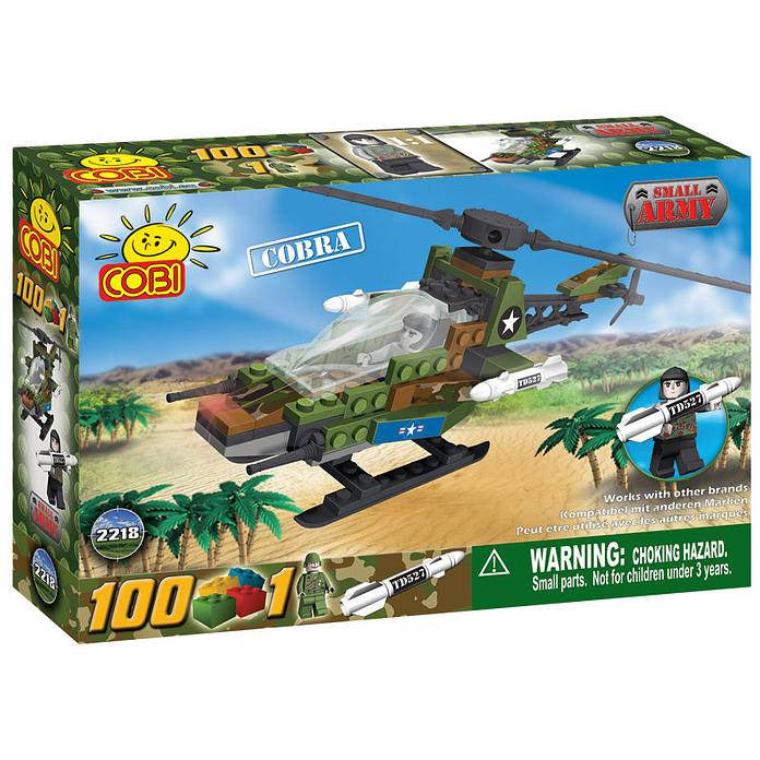 Small Army - 100 Piece Cobra Military Helicopter Construction Set