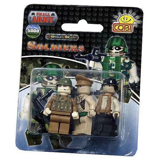 Small Army - 3 Piece Army Men Figure Set Construction Set