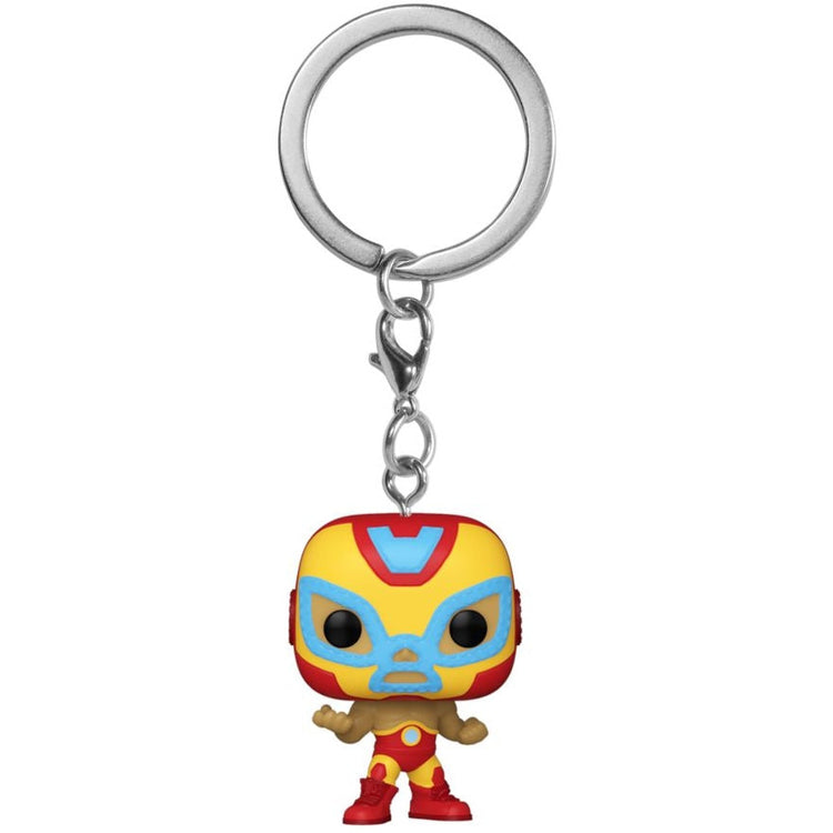 Iron Man - Luchadore Iron Man Pocket Pop! Keychain