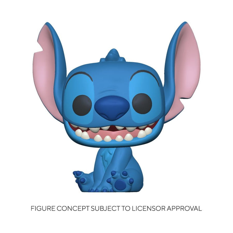 Lilo and Stitch - Stitch Seated Flocked US Exclusive Pop! Vinyl [RS]