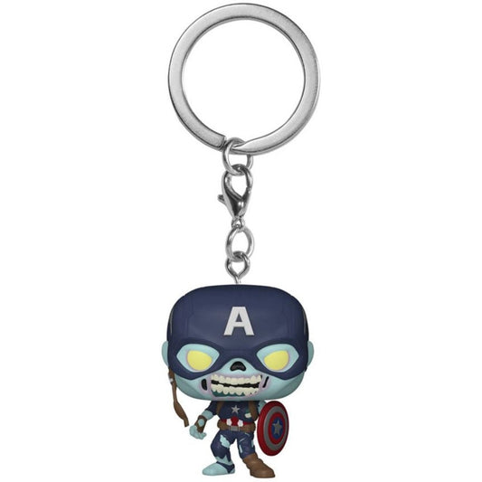 What If - Zombie Captain America Pocket Pop! Keychain