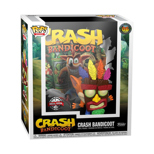 Crash Bandicoot - Crash with Aku Aku Mask US Exclusive Pop! Cover [RS]