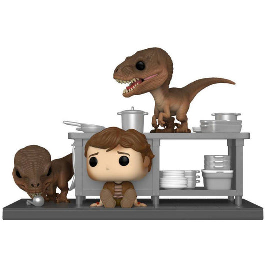 Jurassic Park - Tim Murphy with Velociraptors US Exclusive Pop! Moment [RS]