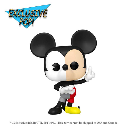 Disney 100th - Mickey Mouse (Split Colour) US Exclusive Pop! Vinyl [RS]