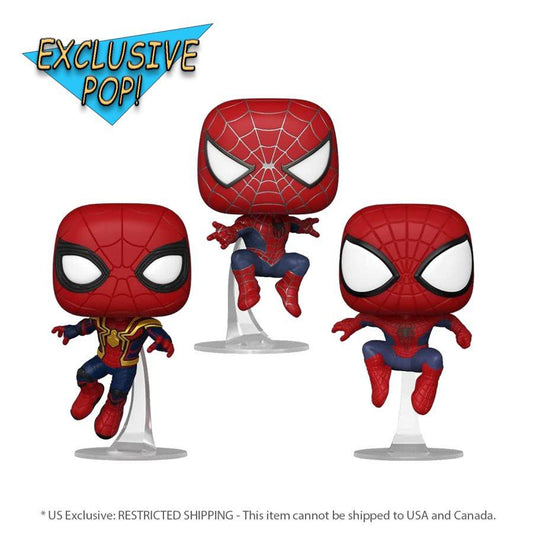 Spider-Man: No Way Home - Spider-Man Leaping US Exclusive Pop! 3-Pack [RS]
