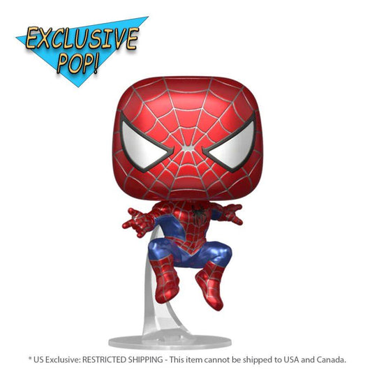 Spider-Man: No Way Home - Friendly Neighborhood Spider-Man Metallic US Exclusive Pop! Vinyl [RS]