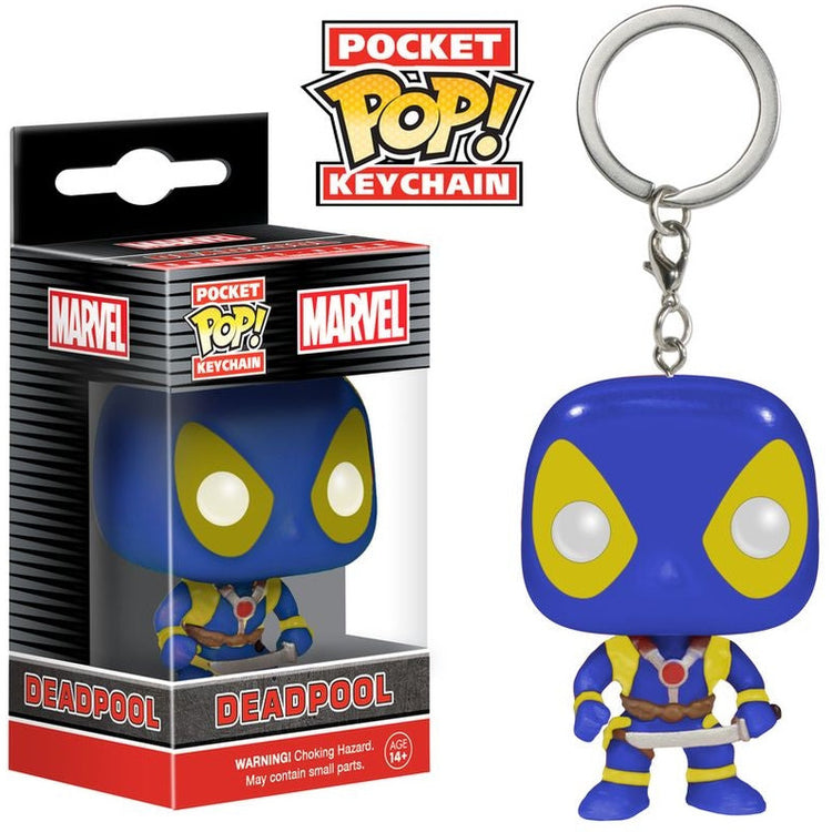 Deadpool - Deadpool Blue & Yellow US Exclusive Pocket Pop! Keychain