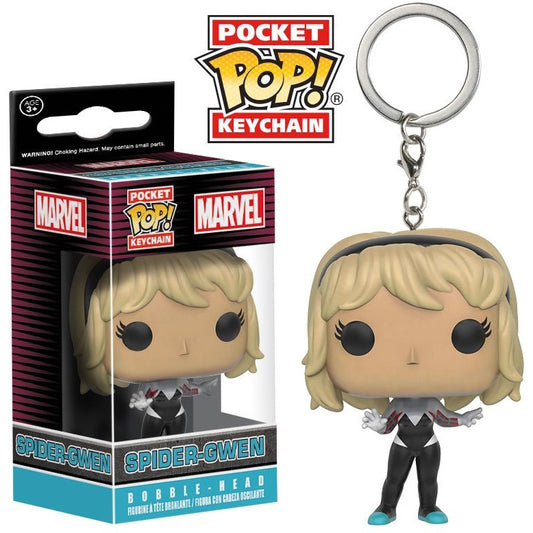 Spider-Man - Spider-Gwen Unhooded US Exclusive Pocket Pop! Keychain
