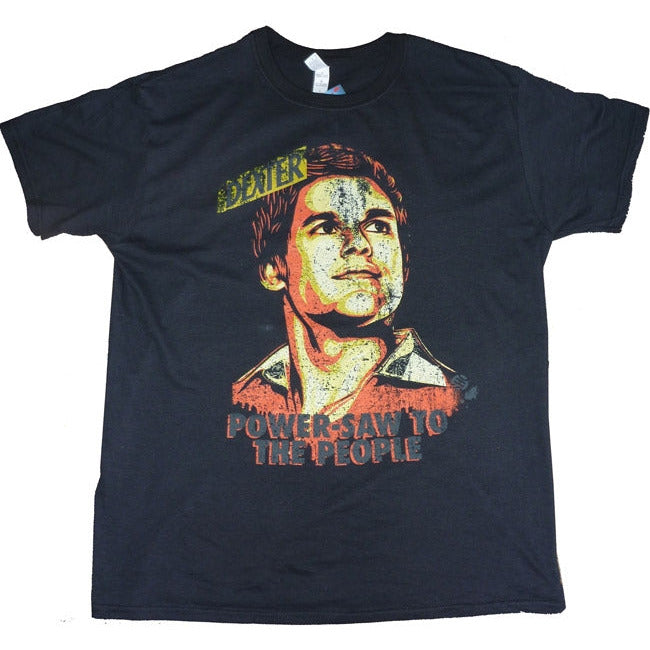 Dexter - Power-Saw Black Male T-Shirt S