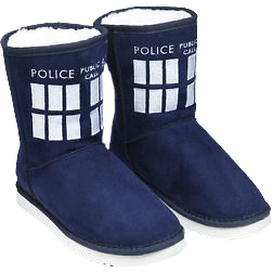 Doctor Who - TARDIS Boot Slipper Ladies Size 11