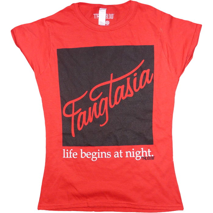 True Blood - Fangtasia Red Female T-Shirt XL