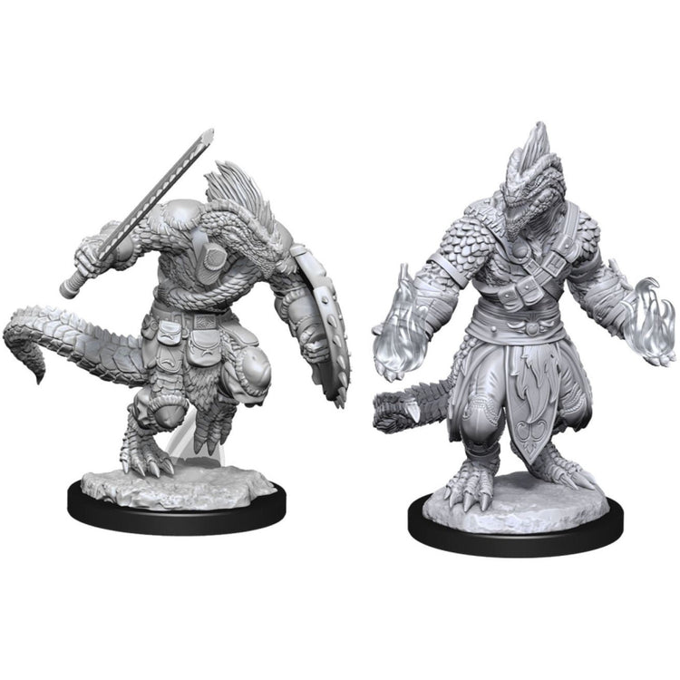 Dungeons & Dragons - Nolzurs Marvelous Unpainted Minis: Lizardfolk Barbarian & Cleric